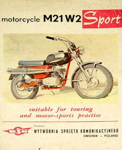 Motocykl WSK W-2 Sport