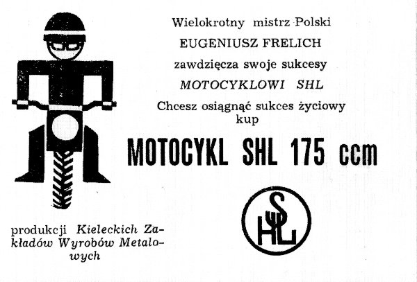 Reklama prasowa motocykla SHL