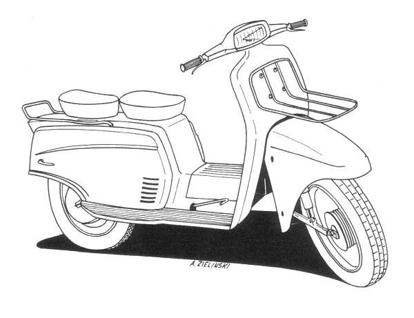 Der Prototyp des Motorrollers M55